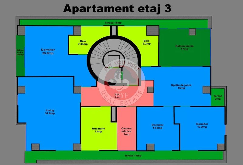 Traiesti Verde in Titan | Penthouse | 620mp | B12418